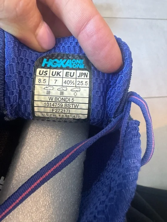 Hoka One One Blue with Pink Accent Women's Sneakers - Picture 4 of 6